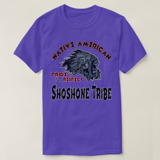T-shirt tribu autochtone des shoshones  (Design devant)