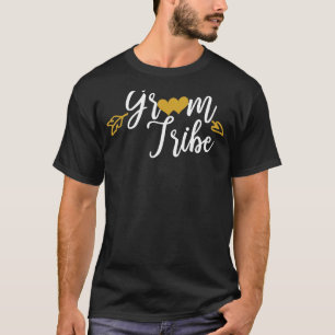 T-shirt Tribu de marié hommes Cœur Engagement Mariage Part