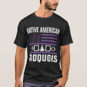 T-shirt tribu iroquois - symboles de la tribu mohawk (Devant)
