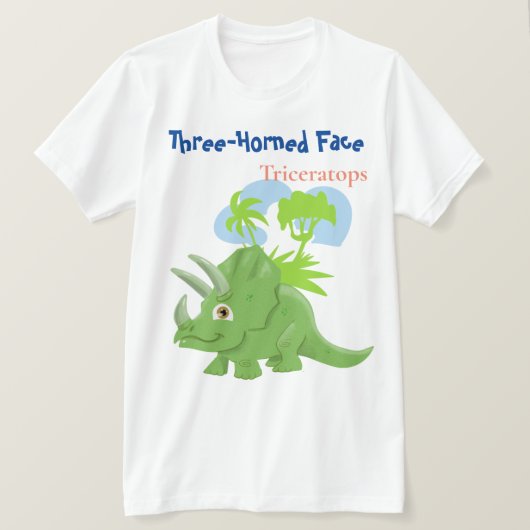 T-shirt Tricératops (Design devant)