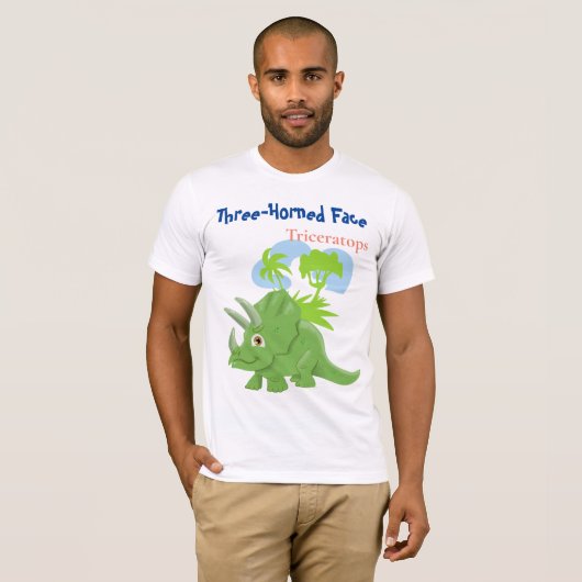 T-shirt Tricératops (Devant entier)