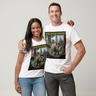 T-shirt Tricératops à bascule