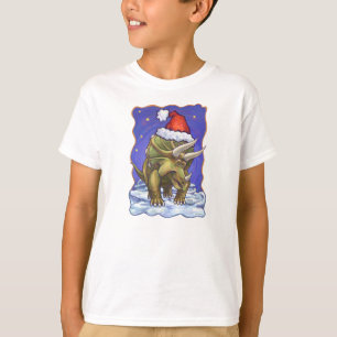 T-shirt Tricératops Noël