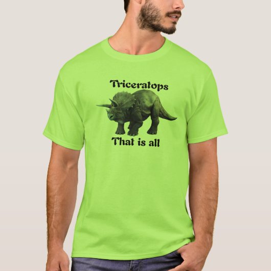 T-shirt Triceratops - qui est tout (Devant)