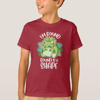 T-shirt Tricératops ronds