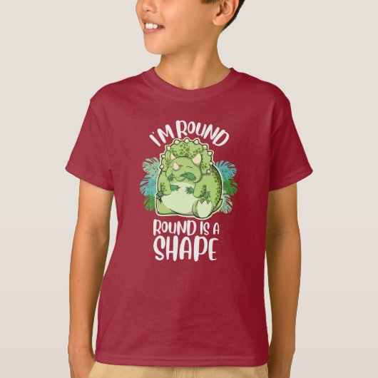 T-shirt Tricératops ronds (Devant)