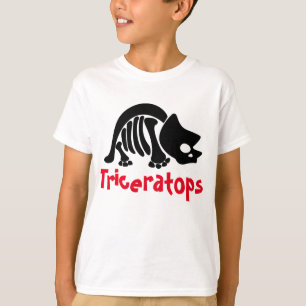 T-shirt Tricératops Skeleton