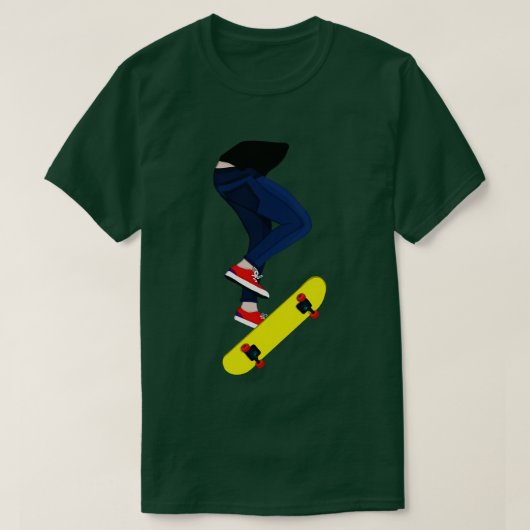 T-shirt Trick avec skateboard (Design devant)