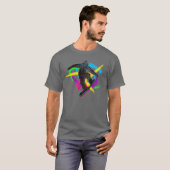 T-shirt Trick de snowboard (Devant entier)
