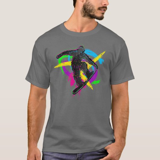 T-shirt Trick de snowboard (Devant)