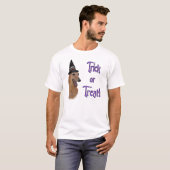 T-shirt Trick gris (rouge) (Devant entier)