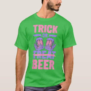 T-shirt Trick Or Beer Trick Or Treat Local Craft Brewery H