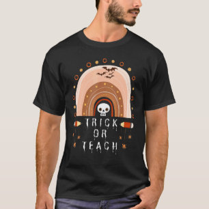 T-shirt Trick or Teach Costume d'Halloween pour enseignant