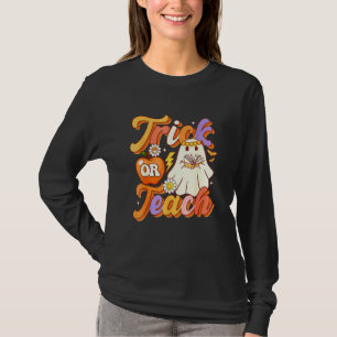 T-shirt Trick Or Teach Halloween Professeur Fantôme Mignon