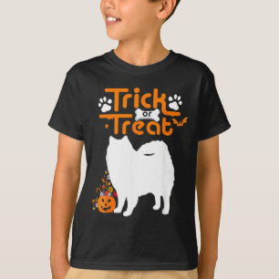 T-shirt Trick Or Treat Chien Esquimau Américain Halloween