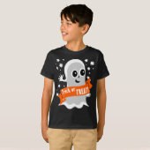 T-shirt Trick or Treat Friendly Halloween Ghost (Devant entier)