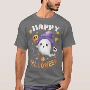 T-shirt Trick or Treat Funny Halloween Ghost Witch Cool de