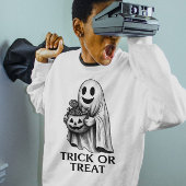 T-shirt Trick or Treat Ghost - Halloween Candy Bucket