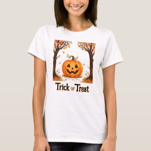 T-shirt Trick or Treat Halloween Jack olantern