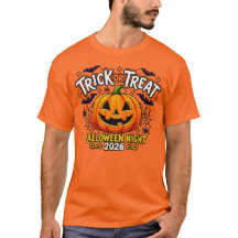 Trick or Treat Halloween Night 2026 Citrouille