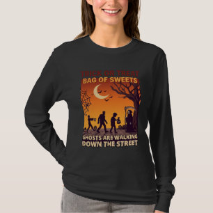 T-shirt Trick Or Treat Halloween Zombies Grim Reaper Citro
