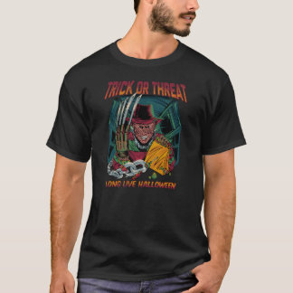 T-shirt Trick Or Treat Horreur Halloween Vintage Tueur