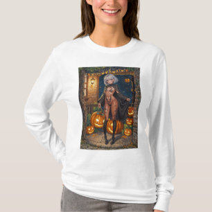 T-shirt Trick or Treater, courageuse fille en costume d'Ha
