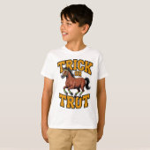 T-shirt Trick or Trot Horse Design for Equestrian Fans (Devant entier)