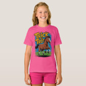 T-shirt Trick or Trot Horse Design for Equestrian Fans (Devant entier)