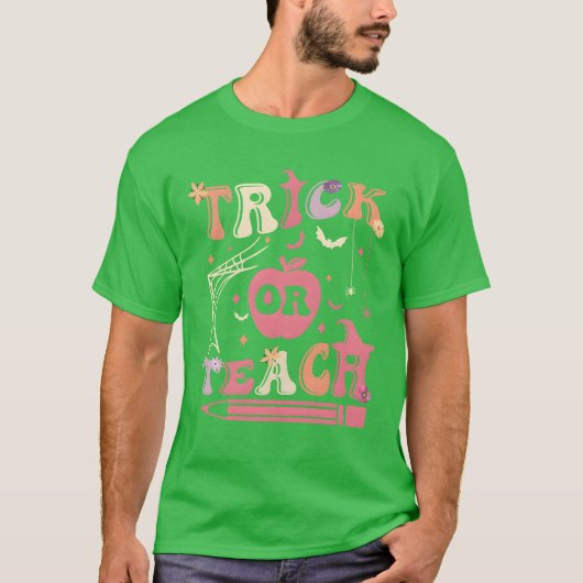 T-shirt Trick Oreach Funnyeacher Halloween Costume amis (Devant)
