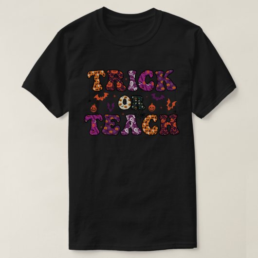 T-shirt Trick Ou Enseigner Funny Enseignant Costume Hallow (Design devant)