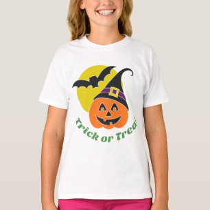 T-shirt Trick ou traitement Halloween Citrouille Personnal