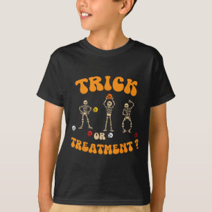 T-shirt Trick Ou Traitement Physique Thérapie Squelette Pt