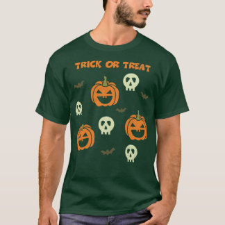 T-shirt Trick Ou Traiter Drôle Halloween Partie Tee Gif Ef