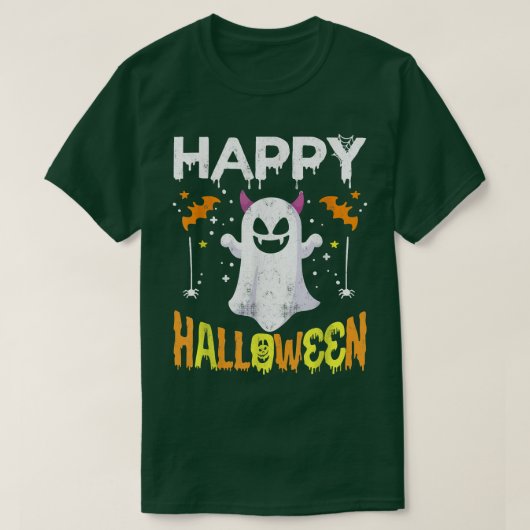 T-shirt Trick Ou Traiter Halloween Chemise Fantôme Citroui (Design devant)