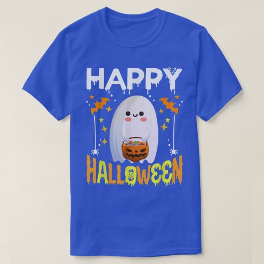 T-shirt Trick Ou Traiter Halloween Chemise Fantôme Citroui (Design devant)