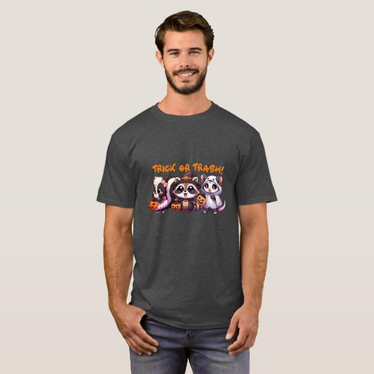 T-shirt Trick ou Trash ! (Devant entier)