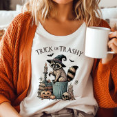 T-shirt Trick ou Trashy Vintage Raccoon Halloween