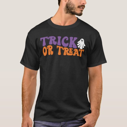 T-shirt Trick Ou Treat - Drôle Halloween (Devant)