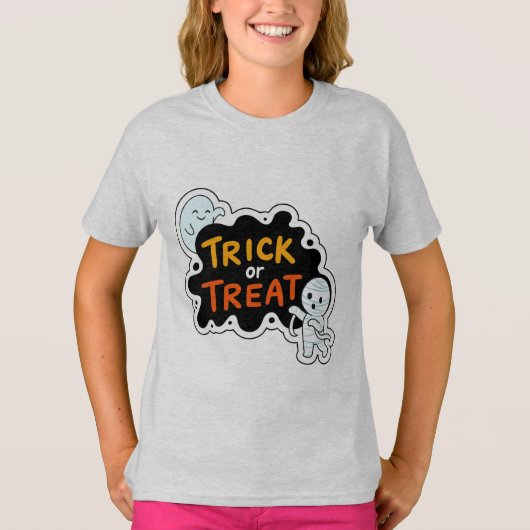 T-shirt Trick ou Treat Fun (Devant)
