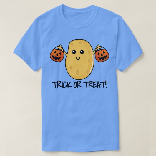 T-shirt Trick Ou Treat Funny Potato (Design devant)