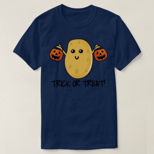 T-shirt Trick Ou Treat Funny Potato (Design devant)