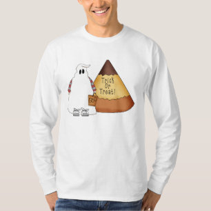 T-shirt Trick-Ou-Treat Halloween à manches longues