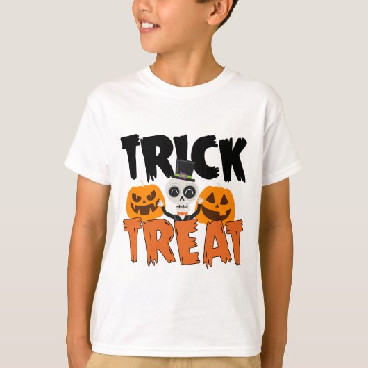 T-shirt Trick ou Treat-Halloween drôle (Devant)