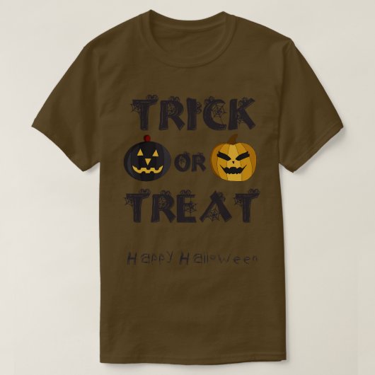 T-shirt Trick ou Treat Happy Halloween (Design devant)