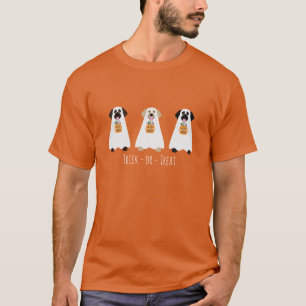 T-shirt Trick Ou Treat Labrador Retriever Ghost Dogs