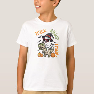 T-shirt Trick Rawr Treat Dinosaur Enfants