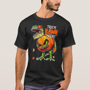 T-shirt Trick Rawr Treat Dinosaure Citrouille Halloween En