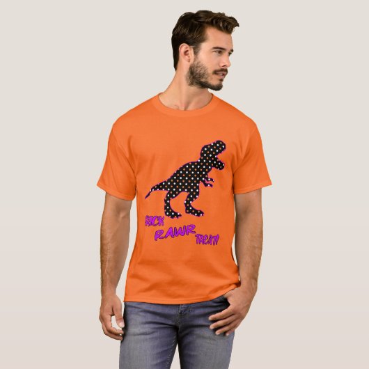T-shirt Trick RAWR Treat! - Halloween Tyrannosaurus Rex (Devant entier)