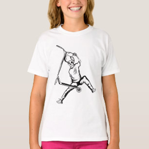 T-shirt Tricks de pilote de scooter libre Pro
